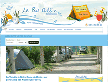 Tablet Screenshot of camping-le-bois-collin.com